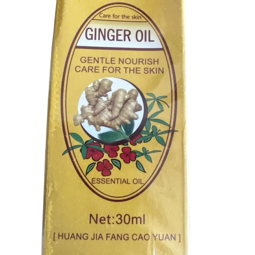 7 Bottles Ginger Essential Oil 30ml Huang Jia Fang Cao Yuan Massage Aromatherapy